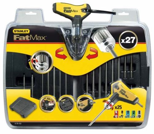 Stanley FatMax racsnis T-kulcs hajtókar készlet 27 részes