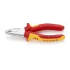 Kombinált fogó 160mm krómozott PVC bevonat 1000V-ig VDE Knipex