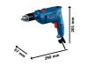 BOSCH Ütvefúrógép GSB 600 + 100 részes tartozékszett kofferben / 600 W