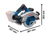 BOSCH Akkus Körfűrész GKS 18V-57-2 GX L-BOXX 238 (akku és töltő nélkül)