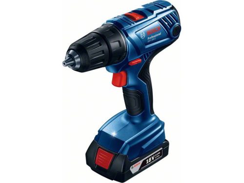 BOSCH GSR 180-LI Akkus fúrócsavarozó (2 x 2,0 Ah akku) kofferben