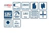 BOSCH Akkus ütvecsavarozó GDX 180-LI kofferben (2 x 2,0 Ah akku + gyorstöltő) 180 Nm