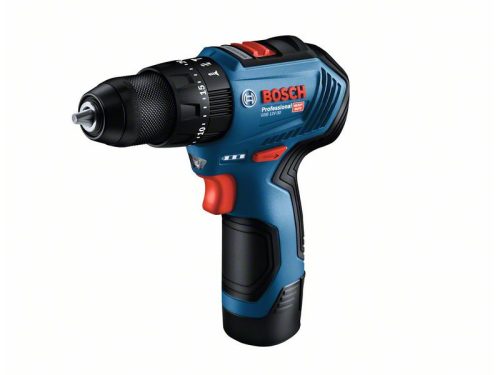 BOSCH Akkus ütvefúró-csavarozó GSB 12V-30 kofferben (2 x 2,0 Ah akku + gyorstöltő)