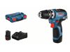 BOSCH Akkus fúrócsavarozó GSR 12V-35 FC L-boxx-ban (2 x 3,0 Ah akku + gyorstöltő)