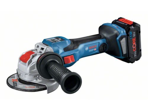 BOSCH GWX 18V-15 SC Akkus sarokcsiszoló X-LOCK (2x8,0 Ah ProCORE) L-Boxx-ban