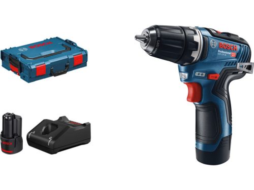 BOSCH GSR 12V-35 Akkus fúrócsavarozó (2x3,0 Ah akku) L-Boxx-ban