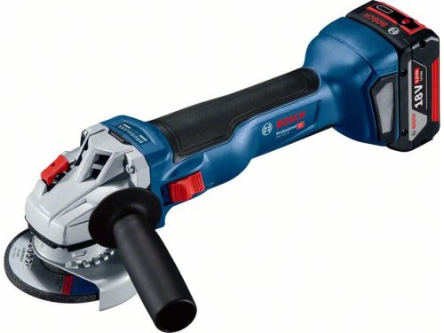 BOSCH Akkus sarokcsiszoló 125 mm GWS 18V-10 L-Boxx-ban (2 x 5,0 Ah akku + gyorstöltő)