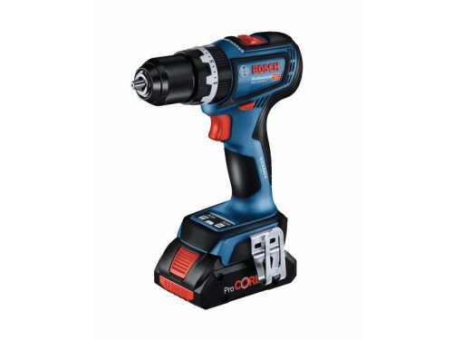 BOSCH Akkus ütvefúró-csavarozó GSB 18V-90 C L-Boxx-ban (2 x 4,0 Ah akku + gyorstöltő + modul)