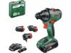 BOSCH AdvancedDrill 18 Akkus fúrócsavarozó + Tokmányadapter (1 x 2,5 Ah akku) kofferben