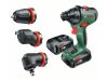 BOSCH AdvancedDrill 18 Akkus fúrócsavarozó + Adapterek (2 x 2,5 Ah akku) kofferben