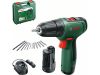 BOSCH EasyDrill 1200 Akkus fúrócsavarozó (2 x 1,5 Ah akku) kofferben