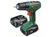 BOSCH Easydrill 18V-40 Akkus fúrócsavarozó (2 x 2,0 Ah akku) + AL18V-20
