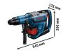 BOSCH BITURBO Akkus fúrókalapács 12,5 J GBH 18V-45 C (akku és töltő nélkül) SDS-Max