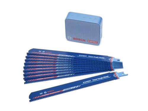 BOSCH EXPERT Szablyafűrészlap fémre S 1155 CHC 225 mm / 8TPI karbidfogas (10 db) + JBL