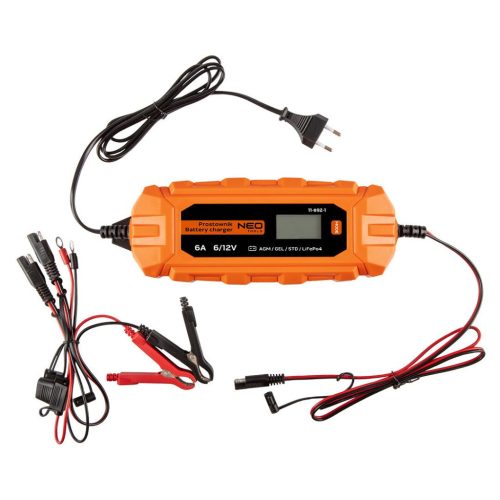 Automatikus akkumulátortöltő 6A/100W, 3-150Ah, savas / AGM / GEL akkumulátorokhoz