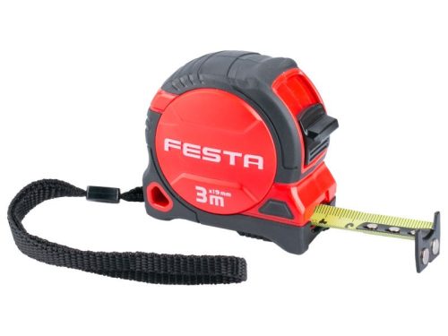 FESTA Mérőszalag 3 m x 16 mm gumírozott mágneses