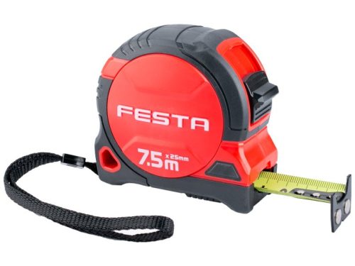 FESTA Mérőszalag 7,5 m x 25 mm gumírozott mágneses