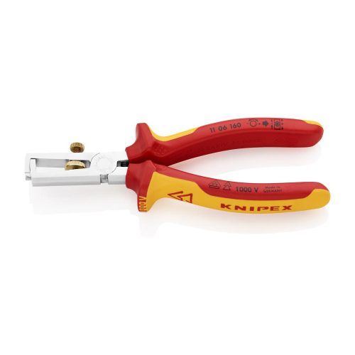 Blankoló fogó 160mm krómozott fej PVC bevonat 1000V-ig VDE Knipex