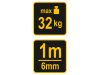 VOREL Akasztós mérleg 32 kg rugós