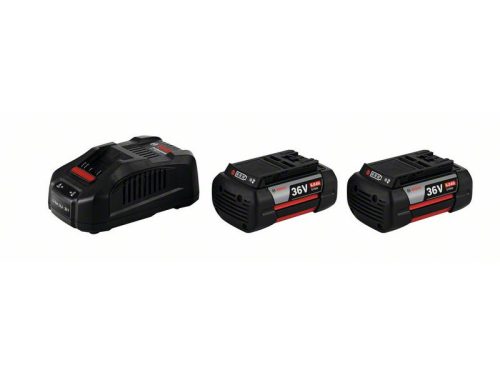 BOSCH Akkumulátor szett GBA 36V / 2 x 6,0 Ah akku + GAL 3680 CV gyorstöltő