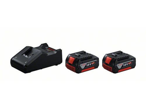 BOSCH Akkumulátor szett GBA 18V / 2 x 4,0 Ah akku + GAL 18V-40 gyorstöltő