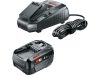 BOSCH Akkumulátor szett PBA 18V / 1 x 4,0 Ah akku + AL1830CV töltő Power For All