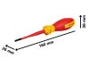 BOSCH Csavarhúzó lapos SL 3,5 x 75 mm 1000 V-ig szigetelt