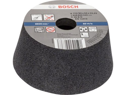 BOSCH Kúpos fazékkorong nagy sarokcsiszolóhoz 110/90 x 55 x 22,2 mm / P30