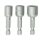 Mágneses toldatkészlet 3db: 8,10,13x48mm, 1/4''
