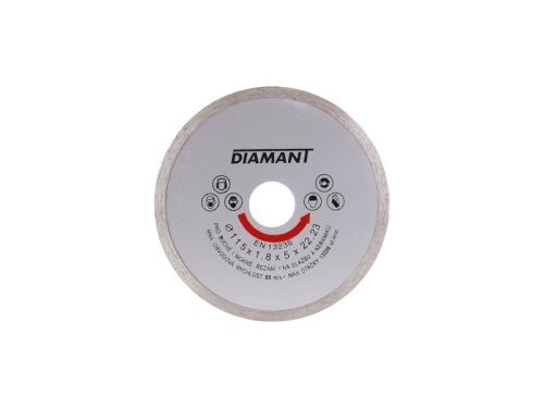DIAMANT Gyémánt vágókorong 115 x 1,8 x 5,0 x 22,2 mm folytonos