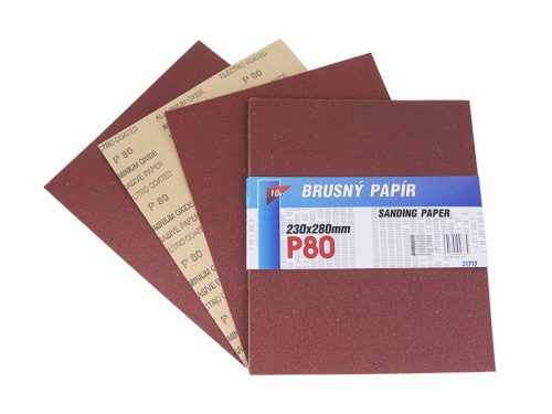 Csiszolópapír A4 P80 (10 db)