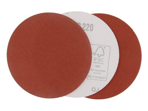 Tépőzáras fíbertárcsa 125 mm P220 (3 db)