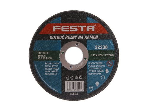 FESTA Vágókorong kőre 115 x 2,5 x 22,2 mm