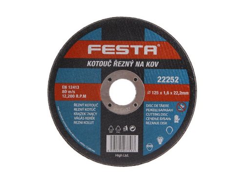 FESTA Vágókorong fémre 125 x 1,6 x 22,2 mm