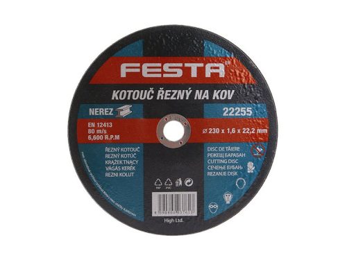 FESTA Vágókorong fémre 230 x 1,6 x 22,2 mm