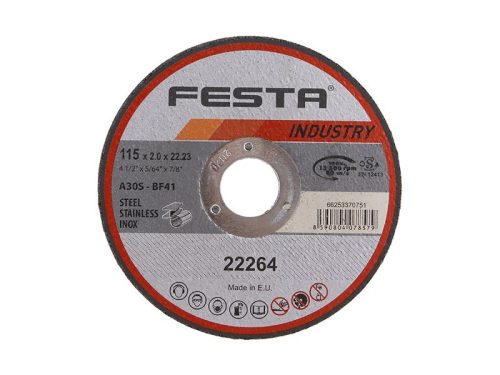 FESTA INDUSTRY Vágókorong fémre 115 x 2,0 x 22,2 mm