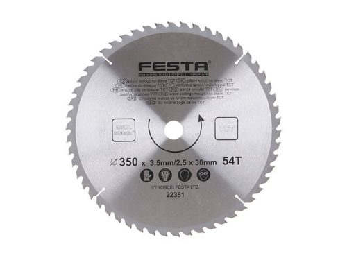 FESTA Fűrésztárcsa fához 350 x 30 x 2,5 mm / 54T