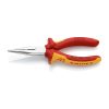 Fogó félkerek pofával 160mm PVC bevonat 1000V-ig VDE Knipex