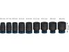 BOSCH PRO Gépi dugókulcs készlet 9 részes 1/4" 6-14 mm CrMo
