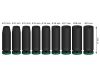 BOSCH PRO Hosszú gépi dugókulcs készlet 9 részes 1/2" 10-19 mm CrMo