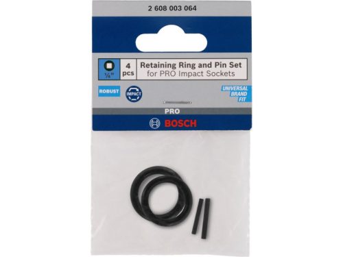 BOSCH PRO Rögzítőgyűrű és tüske 1/4" dugókulcsokhoz