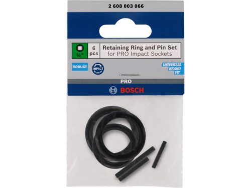 BOSCH PRO Rögzítőgyűrű és tüske 1/2" dugókulcsokhoz