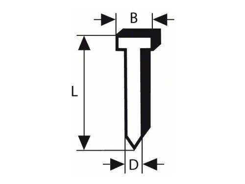 BOSCH Fejnélküli szegek, horganyzott 1,6 x 2,8 x 35 mm (2500 db)