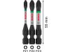 BOSCH PRO Impact bithegy készlet 3 részes PZ1 / PZ2 / PZ3 x 55 mm 1/4" Hex
