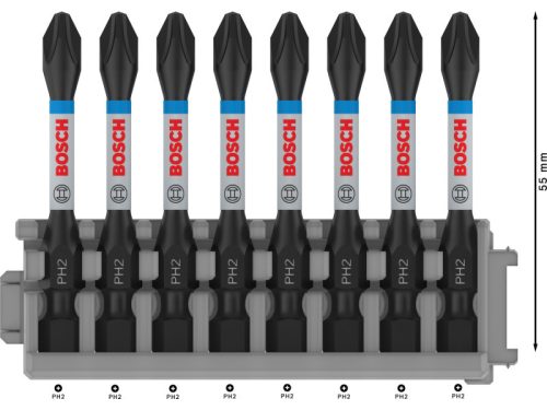 BOSCH PRO Bithegy PH2 x 8db / 55 mm Pick & Click