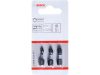 BOSCH Bithegy készlet 3 részes PZ1 / PZ2 / PZ3 x 25 mm Impact Control