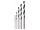 BOSCH Csigafúró készlet 5 részes 2,0 - 6,0 mm HSS PointTeQ