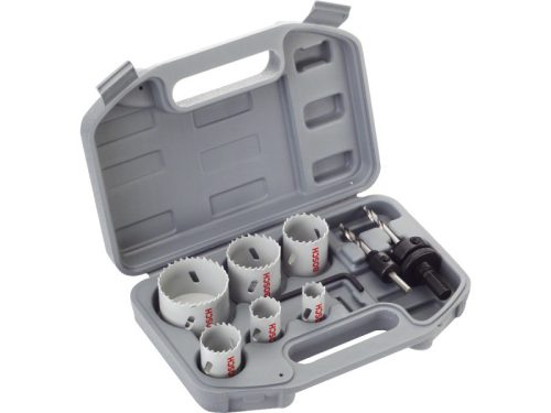 BOSCH Körkivágó készlet 9 részes villanyszerelőknek Standard HSS-bimetál