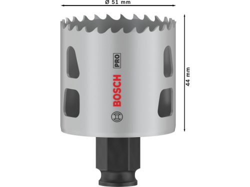 BOSCH PRO Körkivágó 51 mm (8% kobalttal) PC PLUS Multi Material