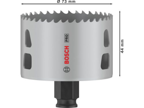 BOSCH PRO Körkivágó 73 mm (8% kobalttal) PC PLUS Multi Material